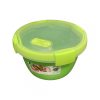 Ételtároló doboz, kerek, 0,9 literes, zöld
