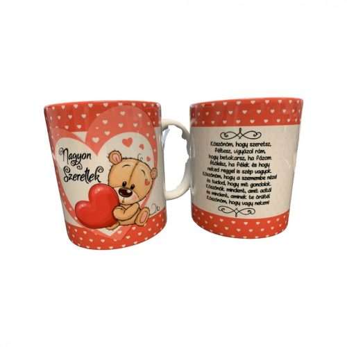 Bögre 300 ml, Valentin-Maci idézettel