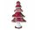 Karácsonyfa figura 86b Natúr/piros 40 cm