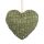 Irina szív alakú akasztós karácsonyfadísz Zöld 3x9x10 cm