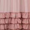 Dolly fodros fényáteresztő díszfüggöny függöny Pasztell rózsaszín 140x250 cm