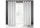 Seylan mintás dekor függöny Fehér/ezüst 140x250 cm