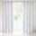 Sibel mintás dekor függöny Fehér/Ezüst 140x250 cm