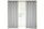 Madlen fényáteresztő függöny Ezüst 140x250 cm