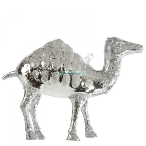 Camel 1-2 üveg karácsonyfadísz Ezüst 13 cm