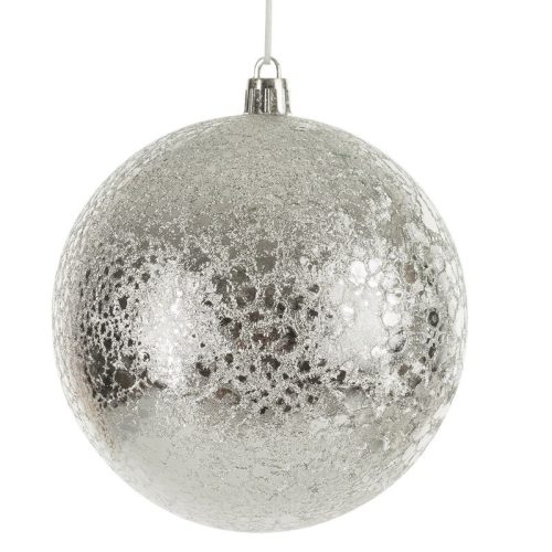 5a műanyag karácsonyfa gömb Ezüst 8 cm