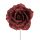 Csillogó karácsonyi Rózsa Burgundi vörös 11 cm