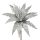 Dekoratív karácsonyi virág 52b Ezüst 32 cm