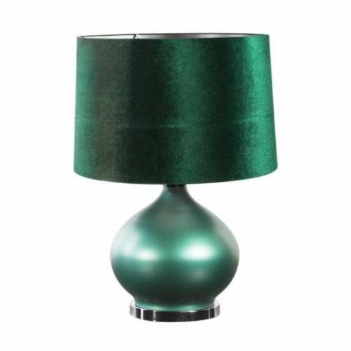 Melika asztali lámpa Sötétzöld 35x35x51 cm