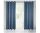 Ibbie kordbársony sötétítő függöny ezüst csillámokkal Sötétkék 140x250 cm