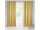 Clarisa kordbársony sötétítő függöny ezüst nyomattal Mustársárga 140x270 cm