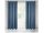 Clarisa kordbársony sötétítő függöny ezüst nyomattal Sötétkék 140x270 cm