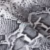 Asteya bársony asztali futó Fekete/fehér 35x180 cm