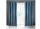 Adelle bársony sötétítő függöny Sötétkék 140x250 cm