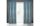 Kristi bársony sötétítő függöny Világoskék 140x270 cm