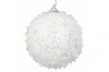23b csillogó karácsonyfa gömb Fehér 8 cm