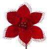 Bársonyos karácsonyi virág Piros 16 cm