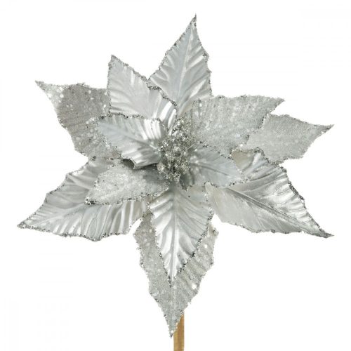 78a karácsonyi virág Ezüst 25 cm