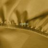 Dina pamut-szatén gumis lepedő Mustársárga 140x200 cm +30 cm