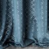 Moly bársony sötétítő függöny Gránátkék/ezüst 140x250 cm