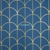 Cande mintás dekor függöny Gránátkék/arany 140x250 cm
