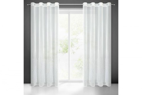 Solei dekor függöny flitterekkel Fehér 140x250 cm