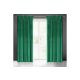 Samanta bársony sötétítő függöny Sötétzöld 140x270 cm