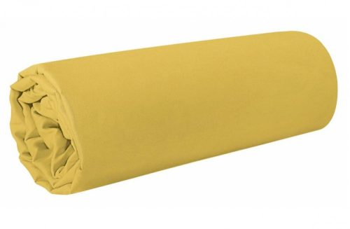 Nova1 pamut-szatén lepedő Mustársárga 160x210 cm