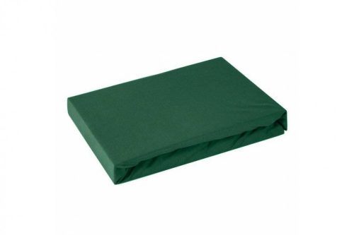 Dina pamut-szatén lepedő Sötétzöld 180x210 cm