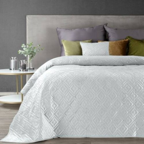 Ariel3 bársony ágytakaró Fehér 170x210 cm