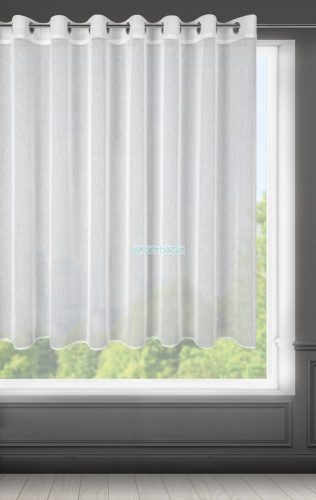 Sonia egyszínű fényáteresztő függöny Fehér 400x145 cm