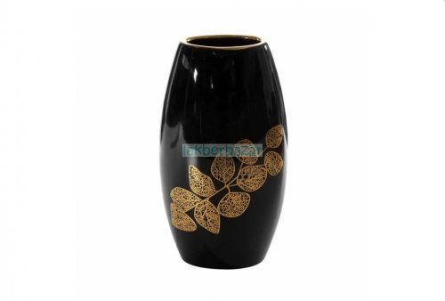 Erika váza Fekete/arany 19x12x35 cm