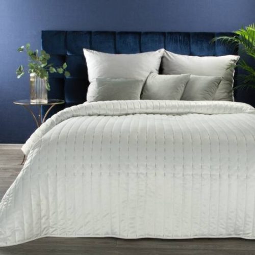 Frida1 bársony ágytakaró Fehér 170x210 cm