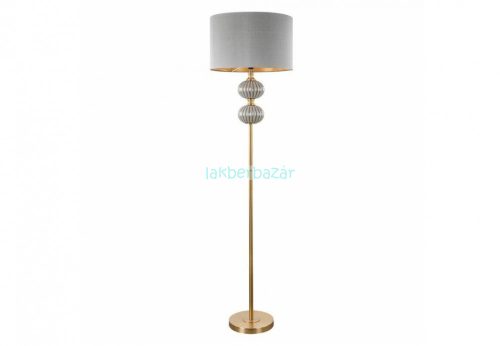 Suzi állólámpa bársony búrával Ezüst/arany 46x174 cm