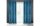 Milo bársony sötétítő függöny Gránátkék 140x250 cm