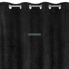Lili bársony sötétítő függöny Fekete 140x250 cm