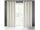 Darcy bársony sötétítő függöny Krémszín 140x250 cm