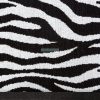 Zebra mintás jacquard törölköző Fehér/fekete 70x140 cm