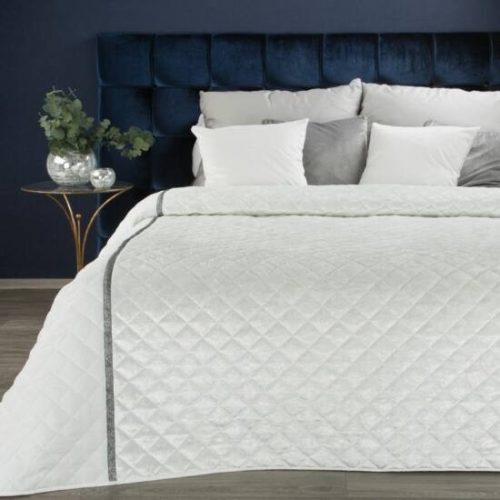 Kristin bársony ágytakaró Fehér 220x240 cm