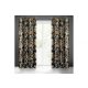 Zoja Pierre Cardin bársony sötétítő függöny Fekete/bézs 140x250 cm