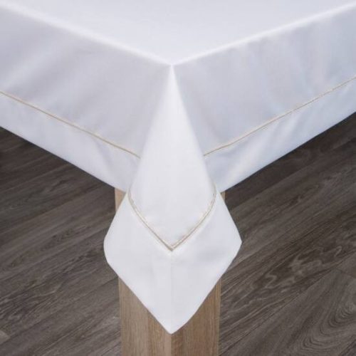 Madele asztalterítő Fehér/arany 145x350 cm
