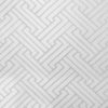 Isla áttört geometriai mintás bársony függöny Fehér 140x250 cm