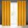 Eliza dombornyomott mintás bársony függöny Mustársárga 140x250 cm
