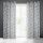 Fabia mintás dekor függöny Szürke/fehér 140x250 cm