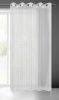 Emma fényes szállal átszőtt fényáteresztő függöny Fehér/ezüst 290x250 cm
