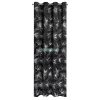 Stella bársony sötétítő függöny Fekete/ezüst 140x250 cm