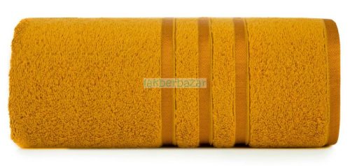 Madi csíkos törölköző Mustársárga 70x140 cm