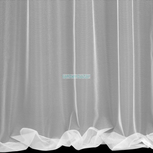 Tonia fényáteresztő függöny fényes mikrohálóból mennyezeti sínhez Fehér 140x300 cm