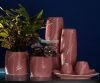 Sena1 kerámia váza Rózsaszín 15x15x40 cm