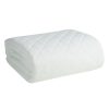 Milo fehér ágytakaró bársony 170x210 cm